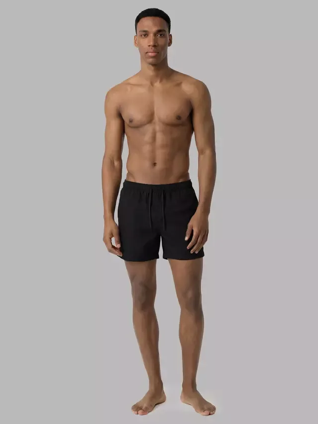 Высококачественные тканые плавательные шорты, черные Calvin Klein — фото 2