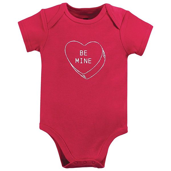Боди для девочки из хлопка, be mine valentine Hudson Baby — фото 3