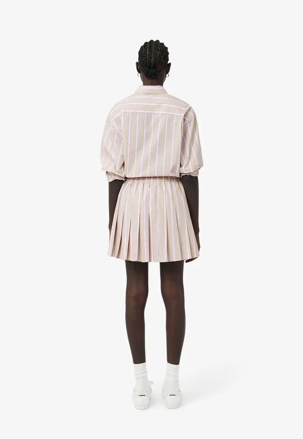 Юбка Lacoste А-силуэта Beige Rose Blanc Bleu Marine-D — фото 3