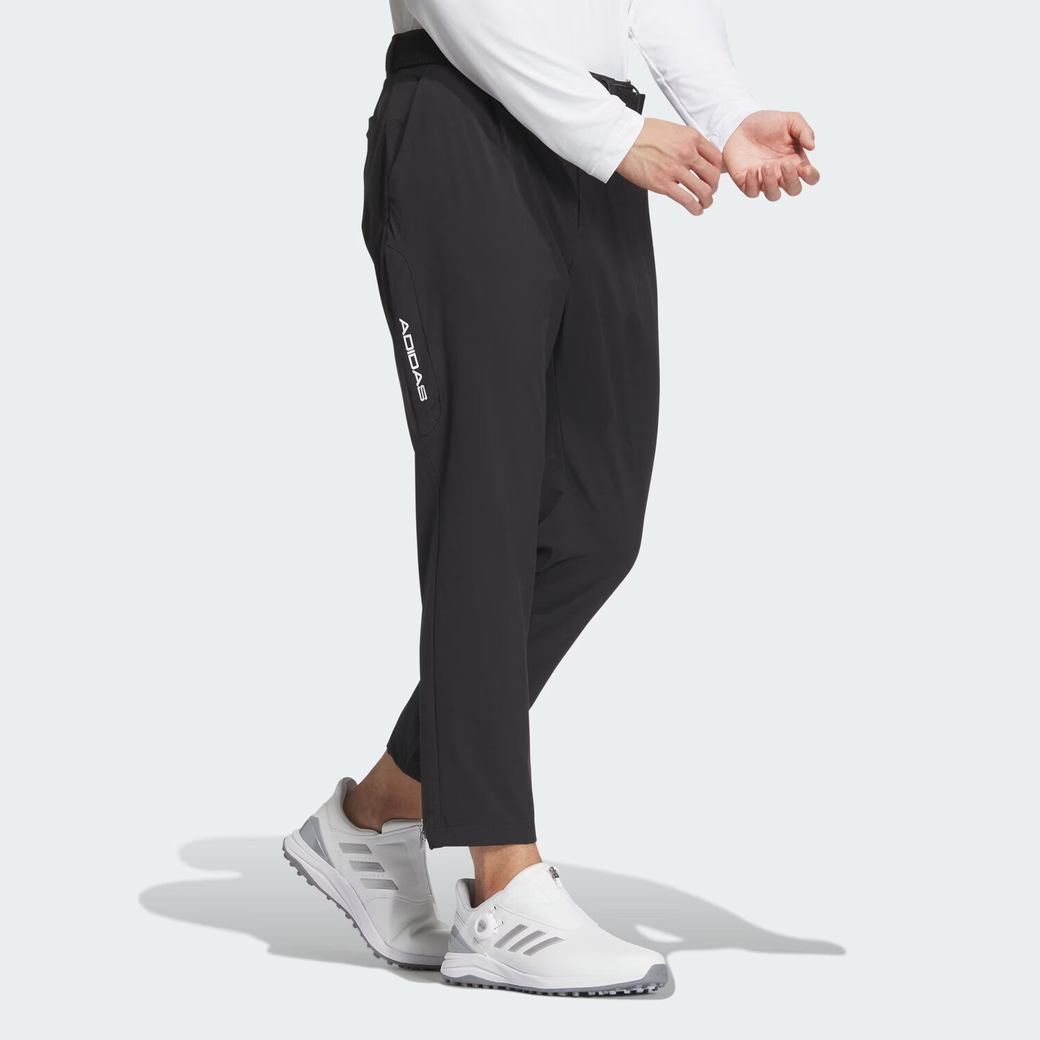 AEROREADY Трикотажные спортивные штаны мужские черные Adidas, черный — фото 3