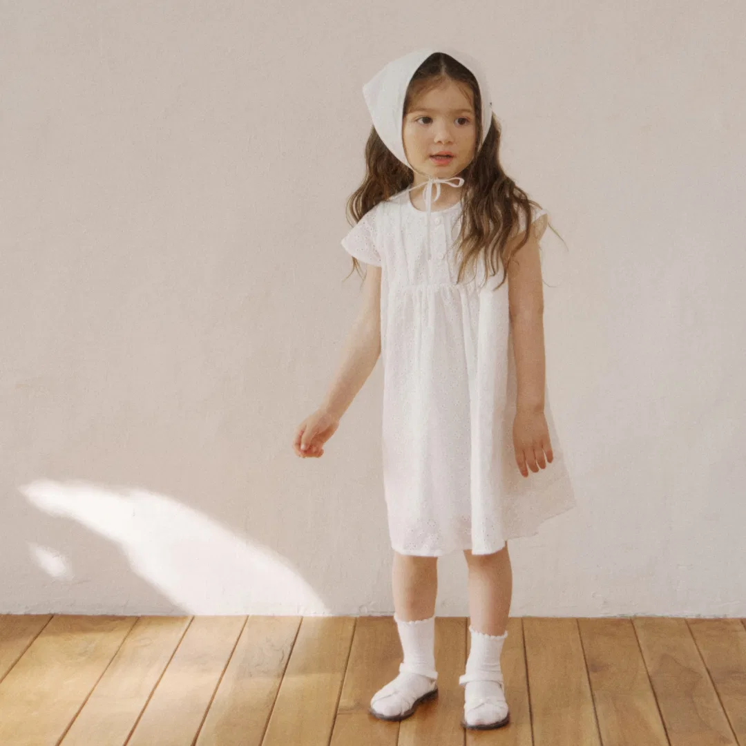Детское белое платье Lulu от Playground