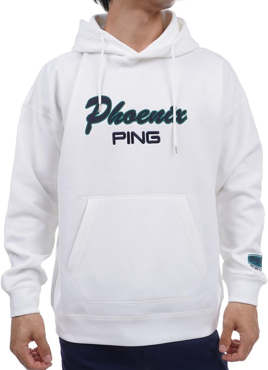

Мужская толстовка с капюшоном PING APPAREL (логотип бренда, эластичная ткань, растягивающаяся во всех направлениях) / Гольф / 621-3262905, белый
