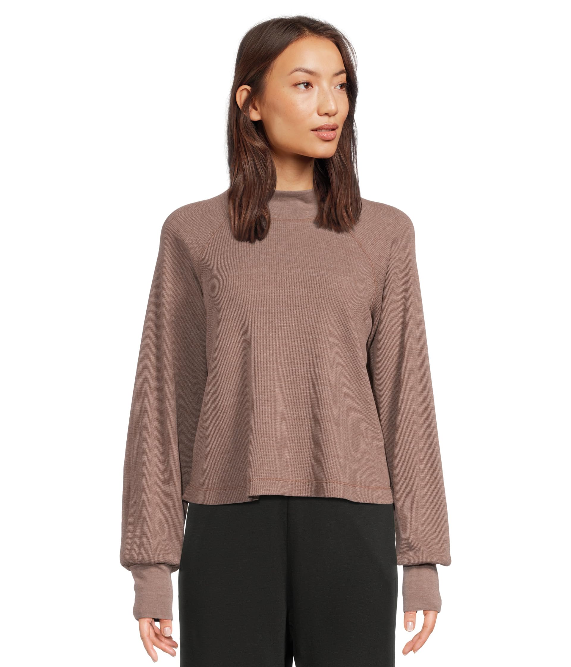 

Топ Michael Stars Norma Mock Neck Pullover, цвет Cobblestone