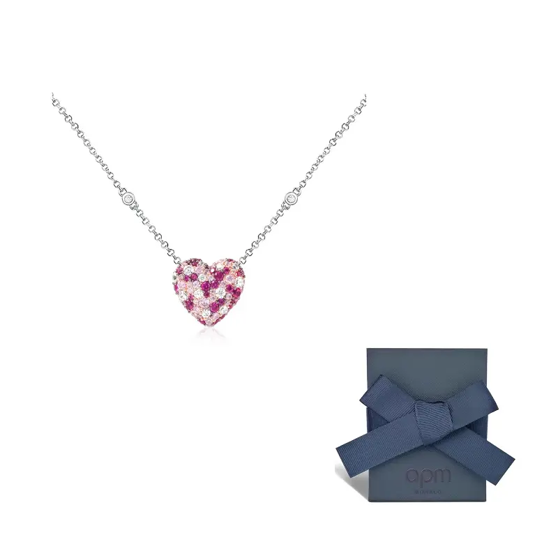 

Apm Monaco VALENTINE 925 Серебряное колье для женщин Fuchsia