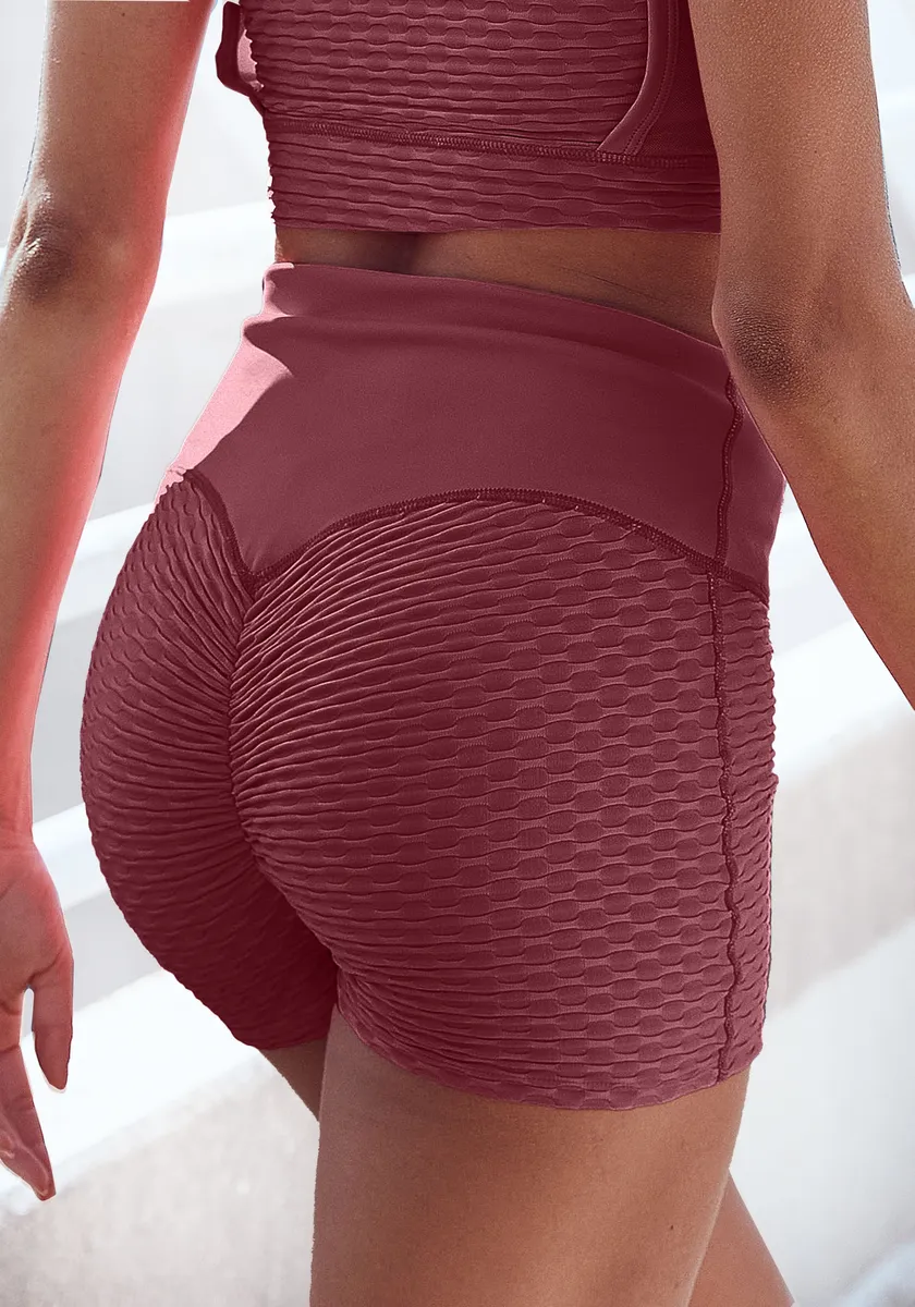 

Активные шорты Vivance "короткие брюки" с широким поясом и сотовым узором Vivance Active, красный