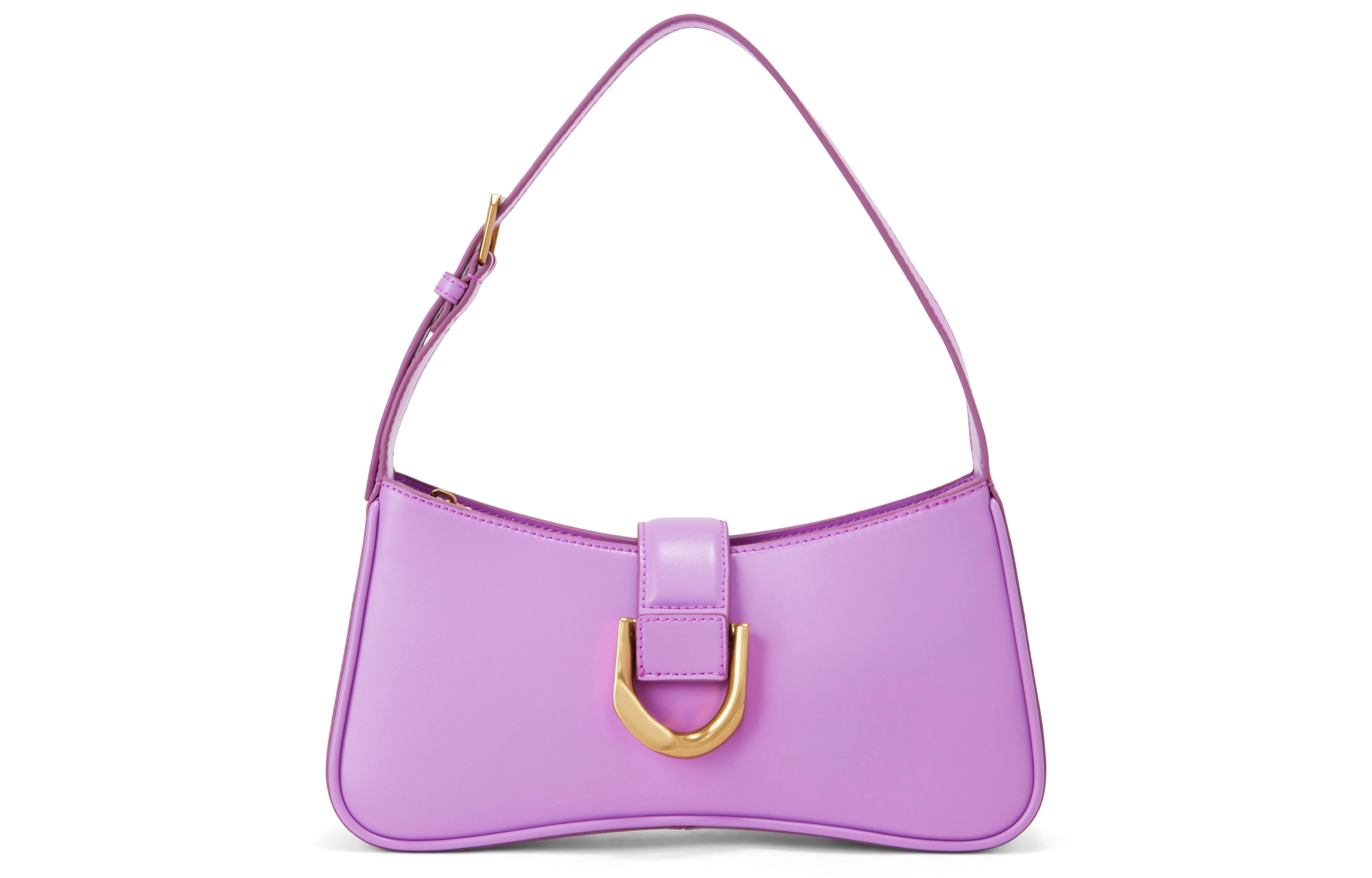 

Сумка через плечо PU, Сумка-багет, Кроссбоди, Маленькая женская сумка через плечо Мультиколор CHARLES&KEITH, VIOLET Фиолетовая