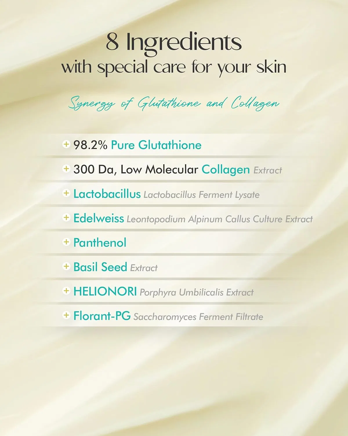 Солнцезащитный крем SPF50+ PA+++ FROM THE SKIN с глутатионом и коллагеном, 50 мл, зеленый — фото 4