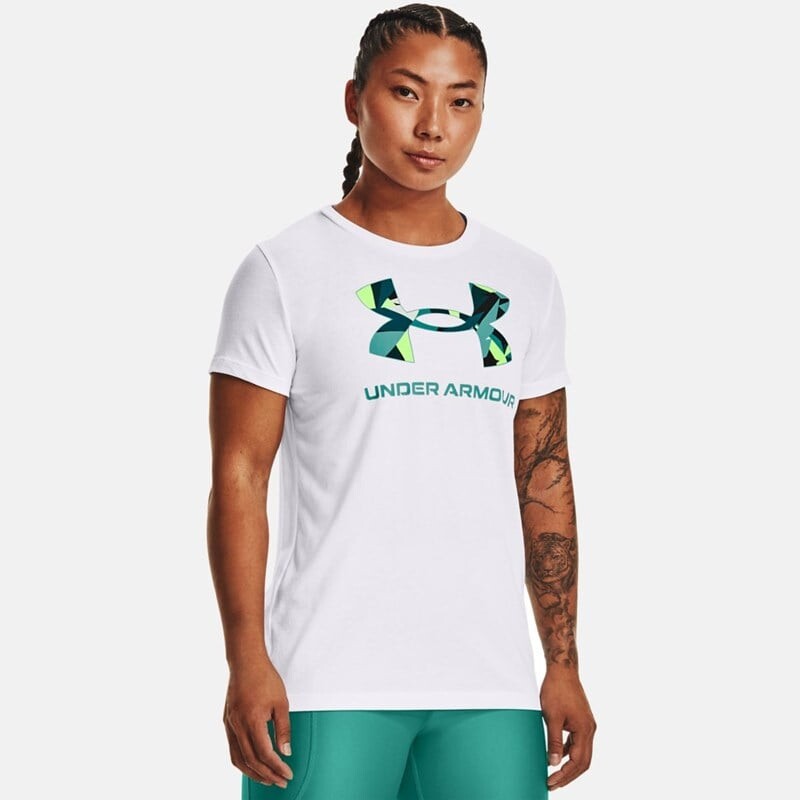

Футболка в спортивном стиле с рисунком Under Armour, белый