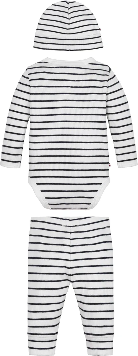 

Боди и леггинсы Tommy Hilfiger "RIB 3 PIECE SET GIFTBOX", малыш до 2 лет, цвет Ancient White Desert Sky Stripe