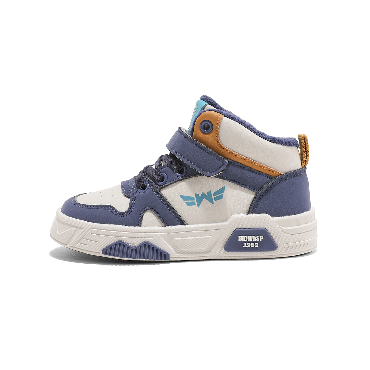 

Детские скейтерские кроссовки Kids BIG WASP, бежевый/синий