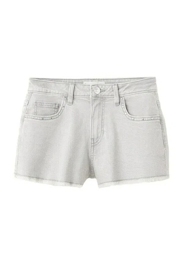 Детские джинсовые шорты Mango Kids, серый деним — фото 4