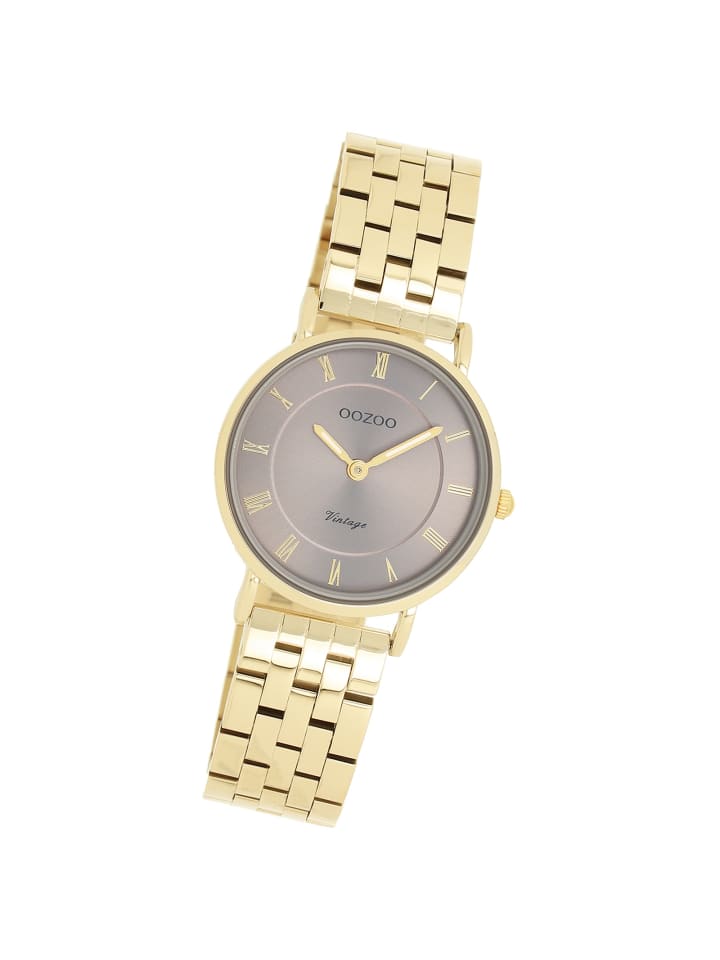 

Аналоговые наручные часы OOZOO Vintage Series, золотистые, маленькие (примерно 28 мм)