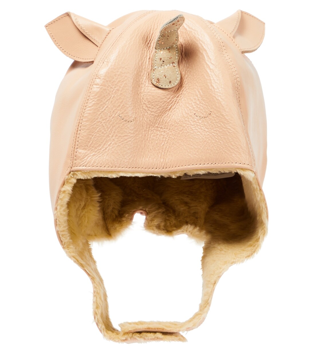 

Шапка Kapi Unicorn из искусственного меха и кожи Donsje, розовый
