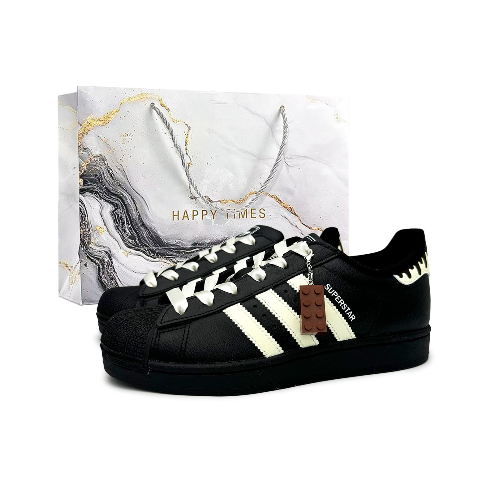 

Superstar 2 Lava Cocoa устойчивые к истиранию низкие кроссовки для скейтбординга unisex бежево-желтые Adidas Originals, бежево-желтый