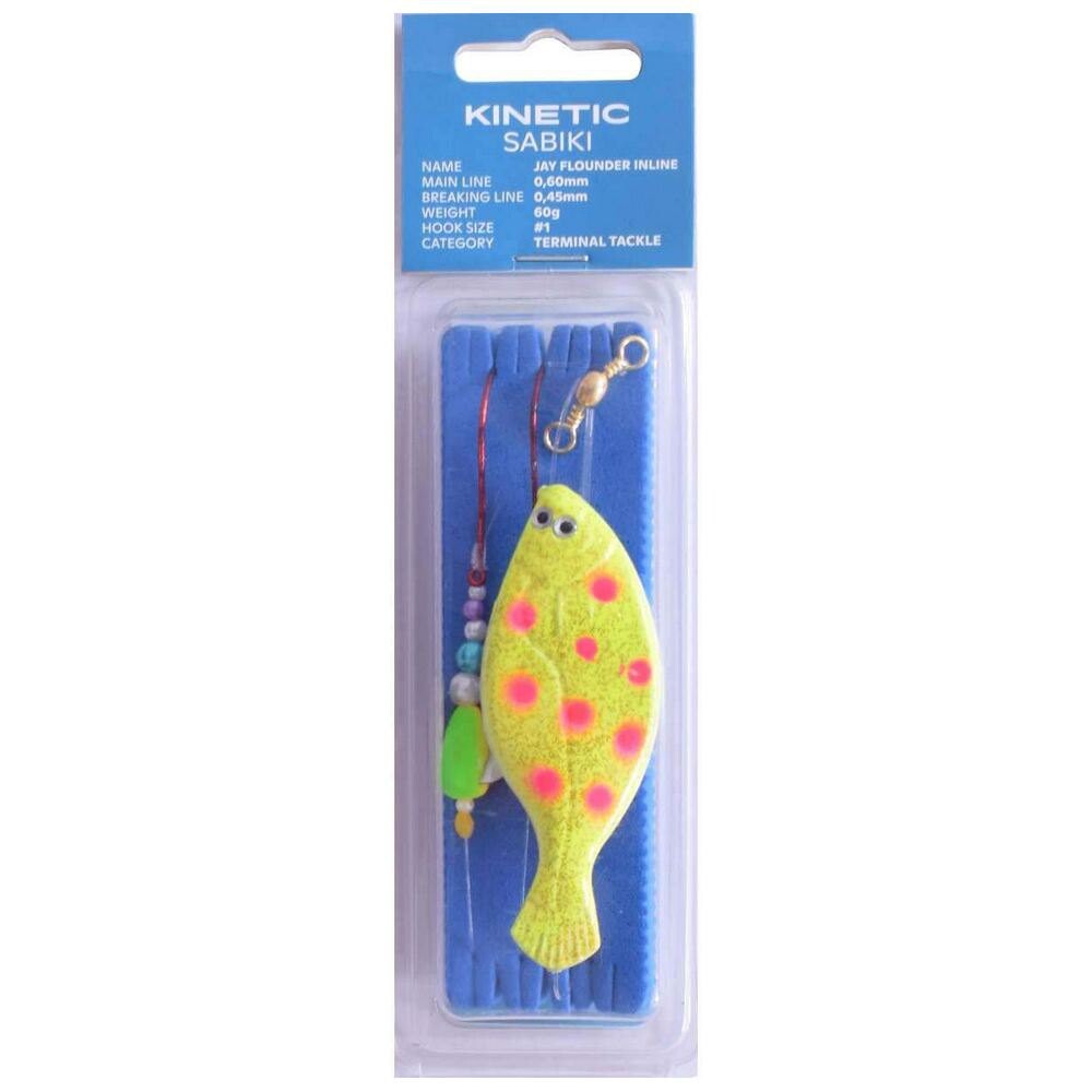 

Оснастки Kinetic Sabiki Jay Flounder Inline 60g, желтый