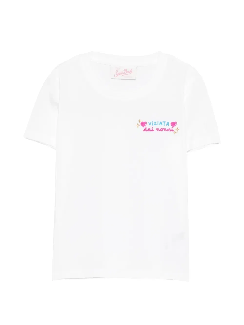 Футболка Elly MC2 Saint Barth Kids, белый