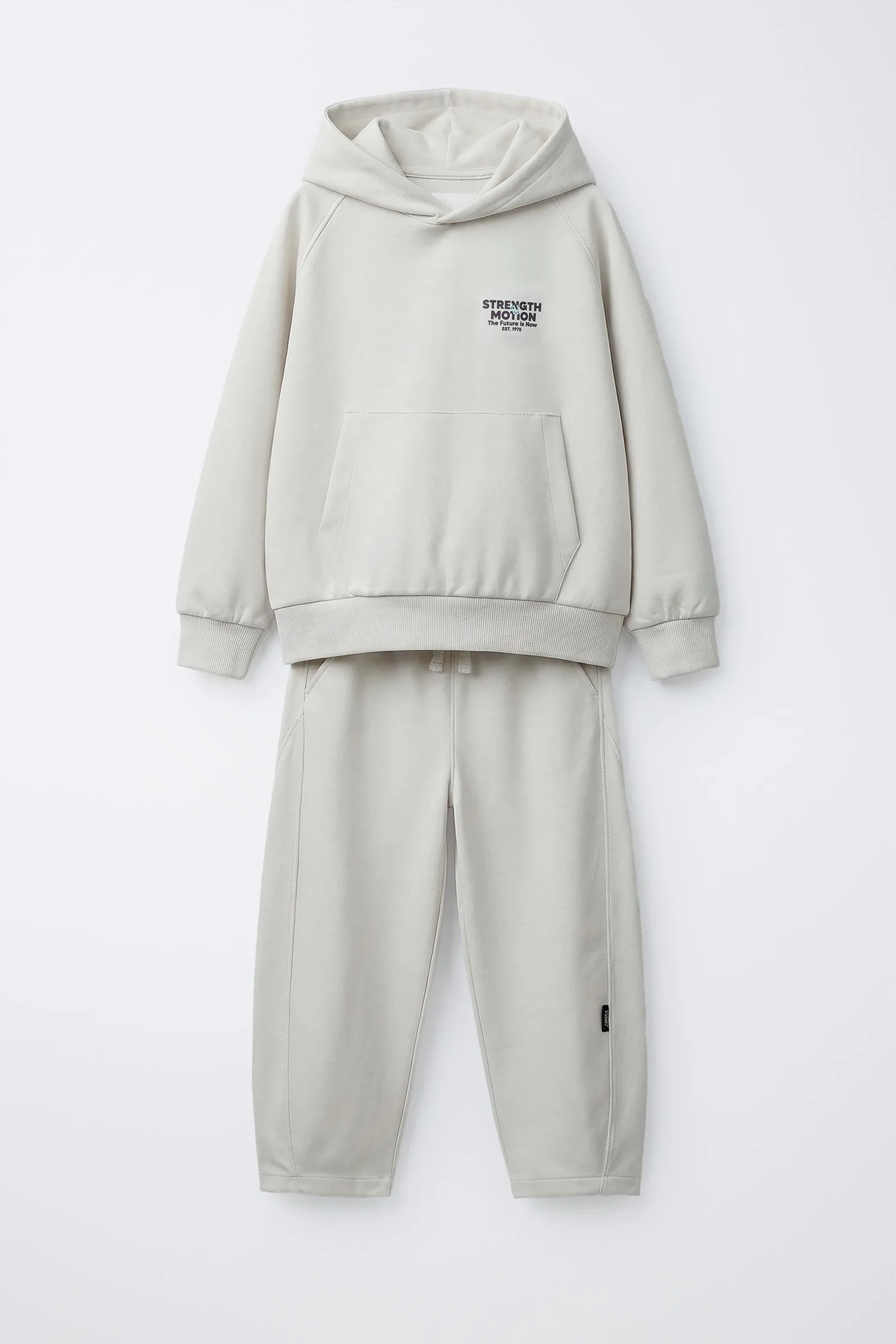 Zara Комплект из толстовки и спортивных штанов из ткани интерлок