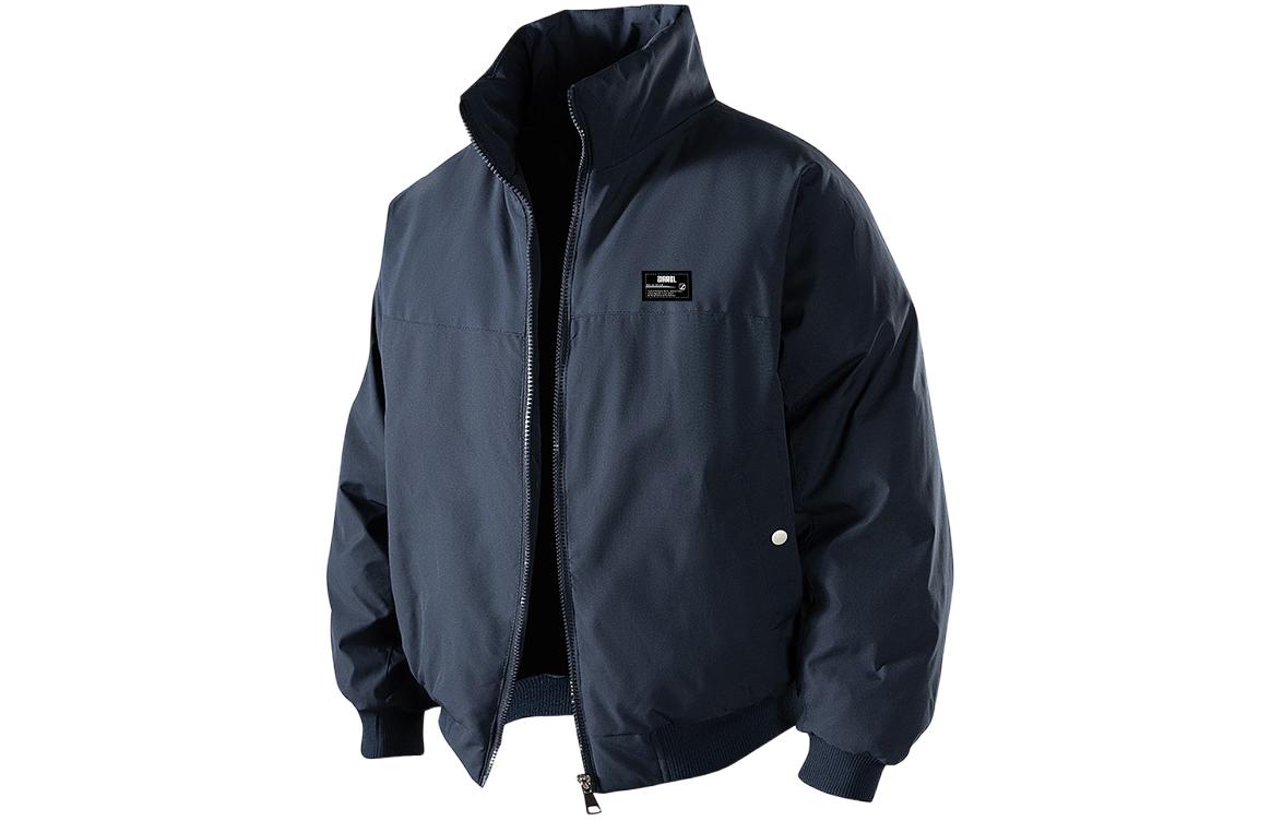 

Пуховик Unisex Stand Collar Thickened ZIAREL, темно-синий[removable logo]