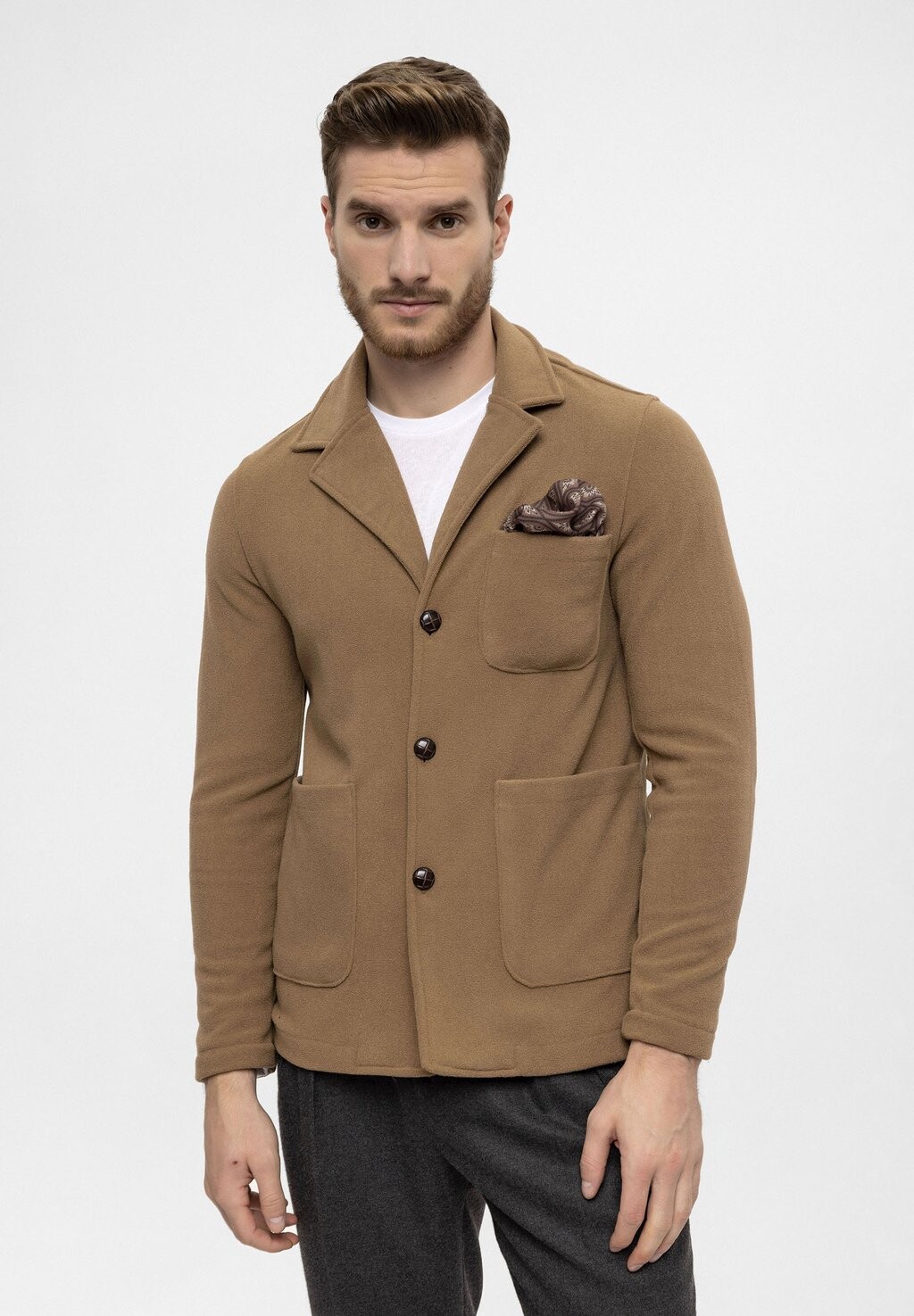 

Куртка LAPEL COLLAR Antioch, цвет camel
