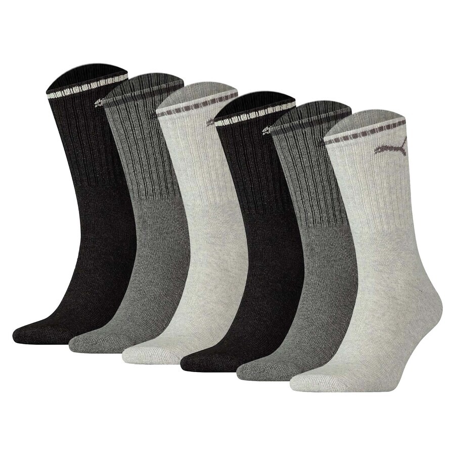 

Носки для бега PUMA Athletic Socks, цвет grey/black/white