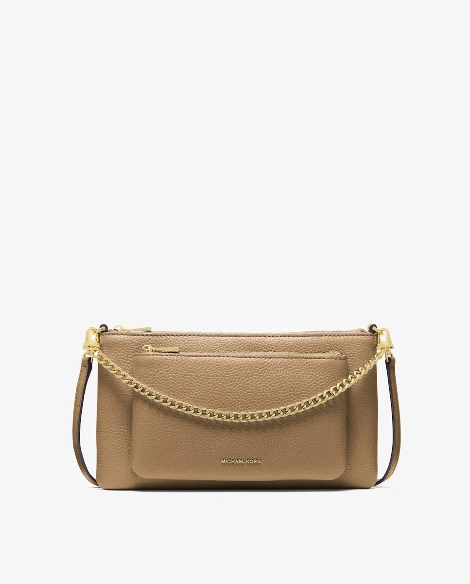 

Женская сумка через плечо Jet Set среднего размера из зернистой кожи Michael Michael Kors, ореховый