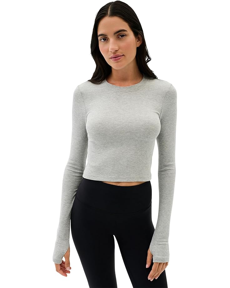 

Женский топ с длинным рукавом Splits59 Louise Rib, Heather Grey