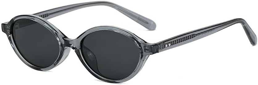 

Солнцезащитные очки в маленькой овальной оправе для мужчин, ретро-стиль, круглые солнцезащитные очки для женщин, защита от ультрафиолета UV400, коричневый, серый, унисекс WNCKSQ, Gray