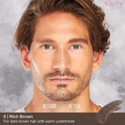 Гель для бровей HUDA BEAUTY Full & Fluffy Volume Fiber Gel Rich Brown Hudabeauty — фото 3