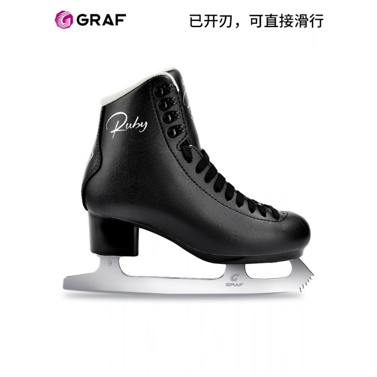 

GRAF Коньки для фигурного катания Graff U10, мужские, для начинающих, цвет Gentleman Black, размер 40