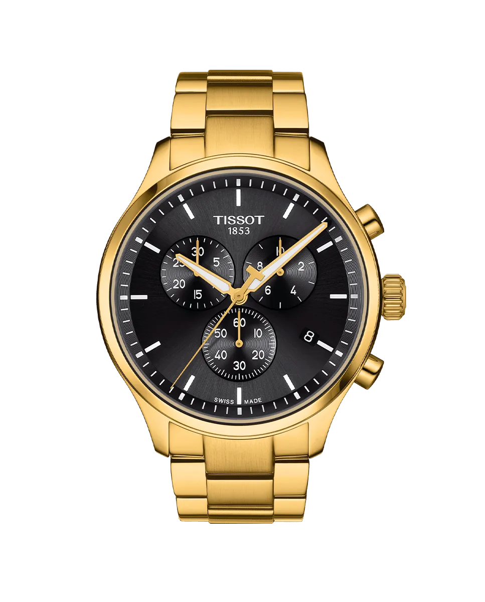 

Мужские часы коллекции Chrono XL в стальном корпусе Tissot, золото