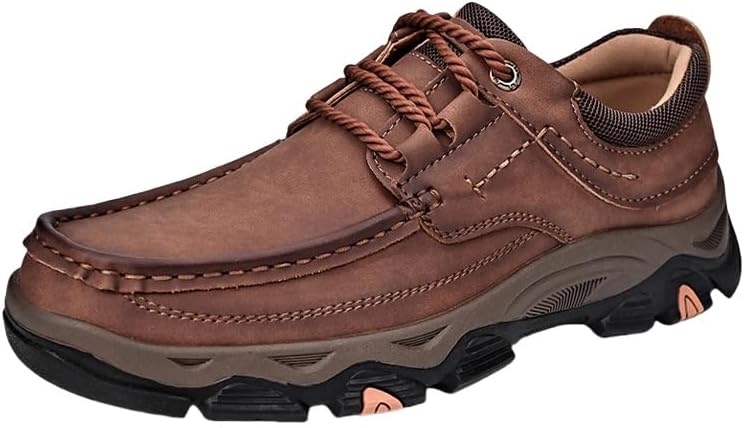 

Мужские удобные повседневные походные ботинки большого размера на толстой подошве. Обувь для активного отдыха и походов Clolinde, хаки