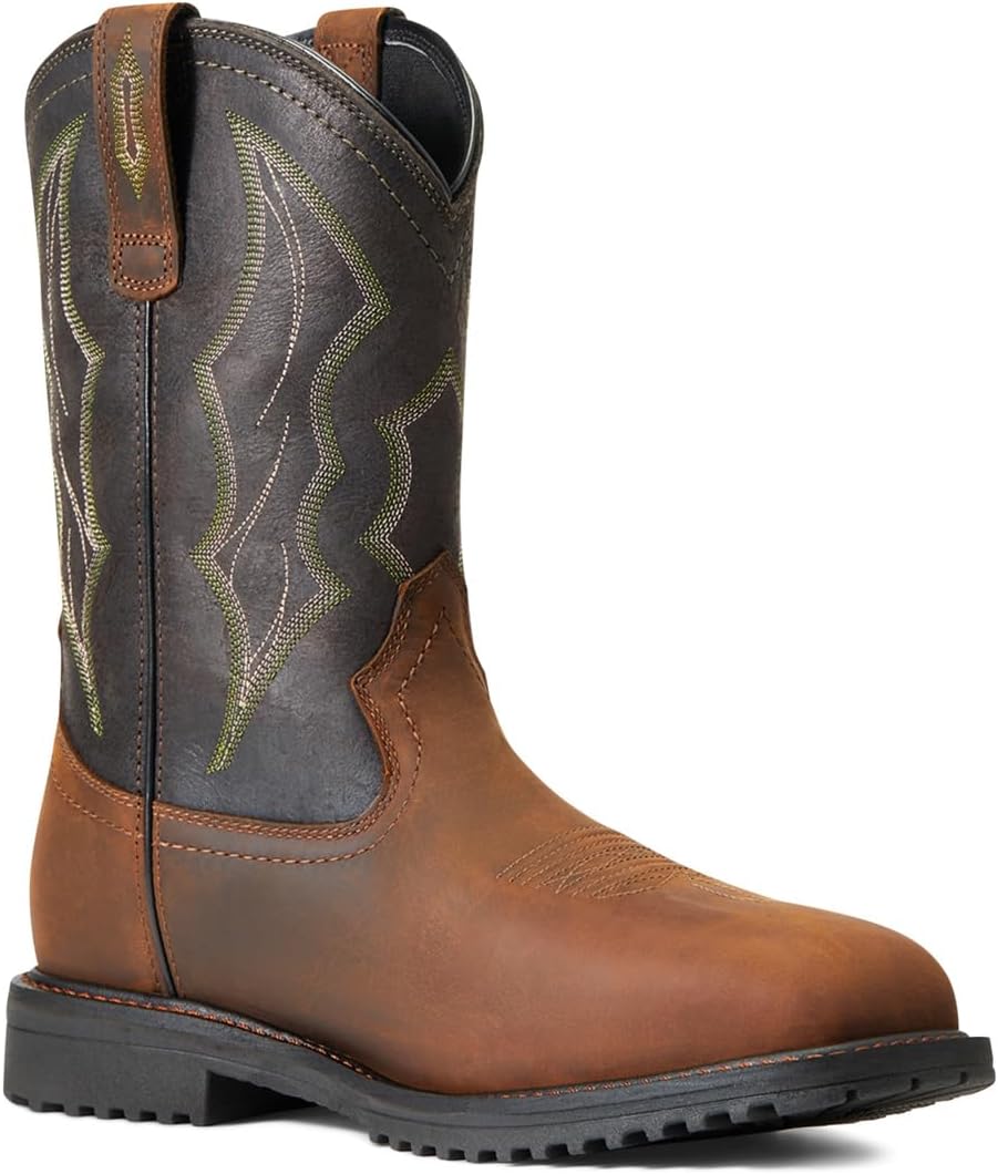 Мужские ботинки ARIAT Rigtek H2o с композитным носком, огнестойкие и безопасные, коричневый — фото 3