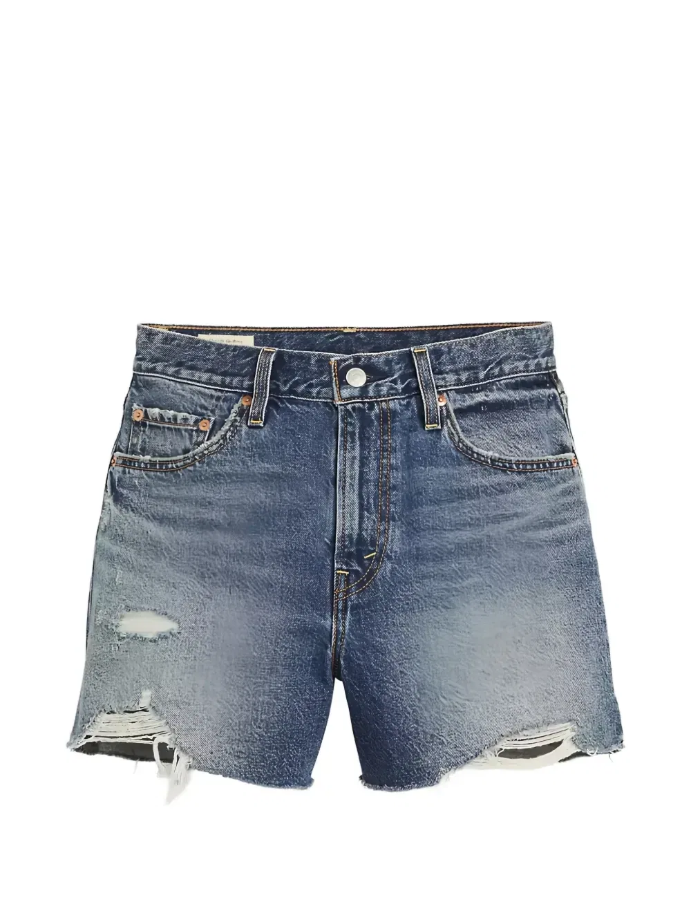 Шорты из рваного денима Levi's, синий
