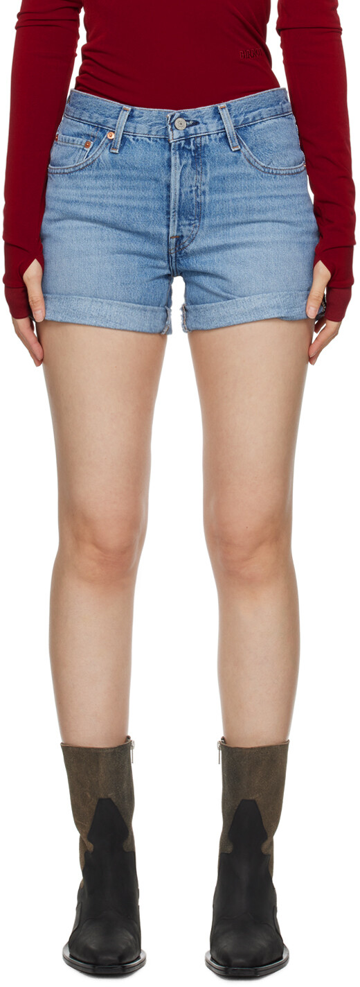 

Синие джинсовые шорты 501 Levi'S, цвет Must be mine