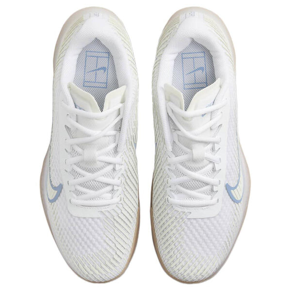 Кроссовки court air zoom vapor 11 hc 'white light blue' Nike, белый — фото 3