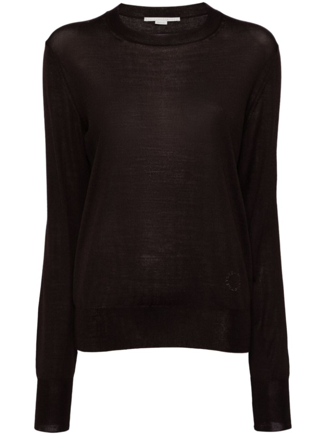 

Stella McCartney вязаный топ с вышитым логотипом
