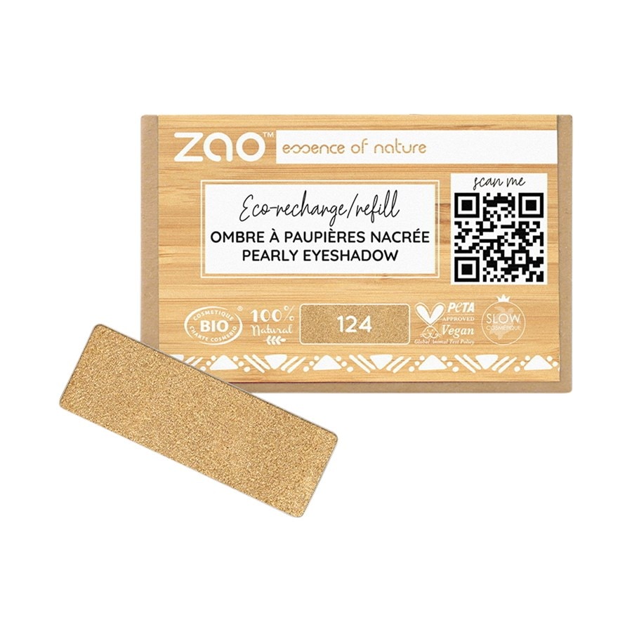 

Тени для век и праймер Zao Pearly Eyeshadow Refill, 124 Gold / 1,3 g