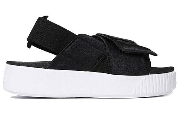 Сандалии platform slide k 'black' Puma, черный — фото 2