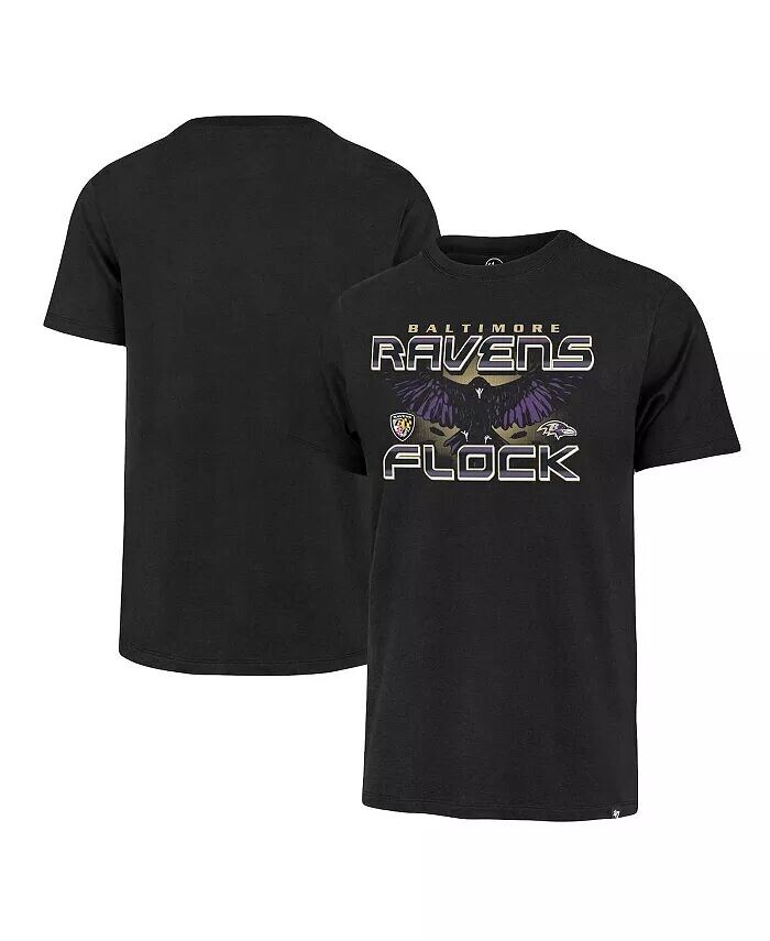 

Мужская черная потертая футболка Baltimore Ravens Regional Franklin '47 Brand