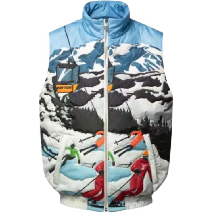 

SKI Skiing Series Стеганая куртка мужская синий Louis Vuitton