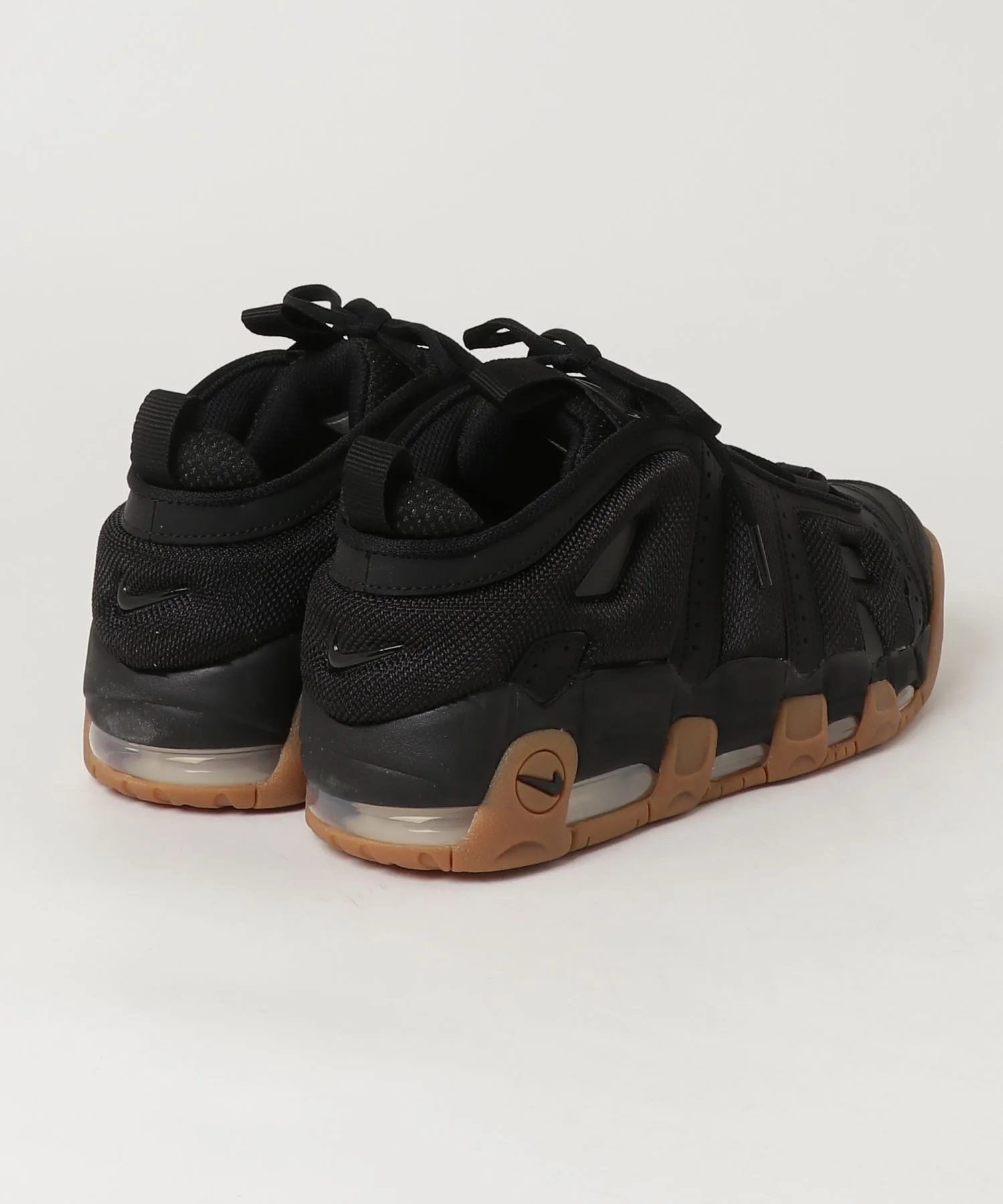 Мужские кроссовки NIKE AIR MORE UPTEMPO LOW чёрные — фото 2