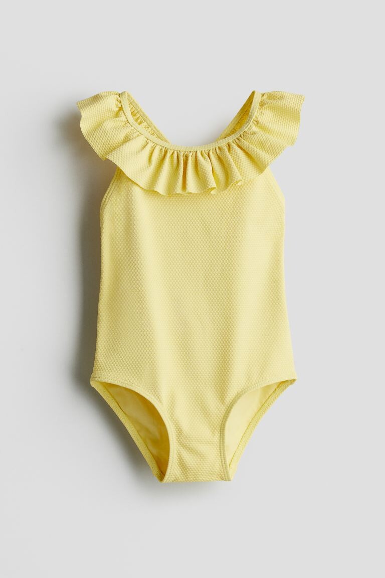 

Купальник с воланами H&M, желтый