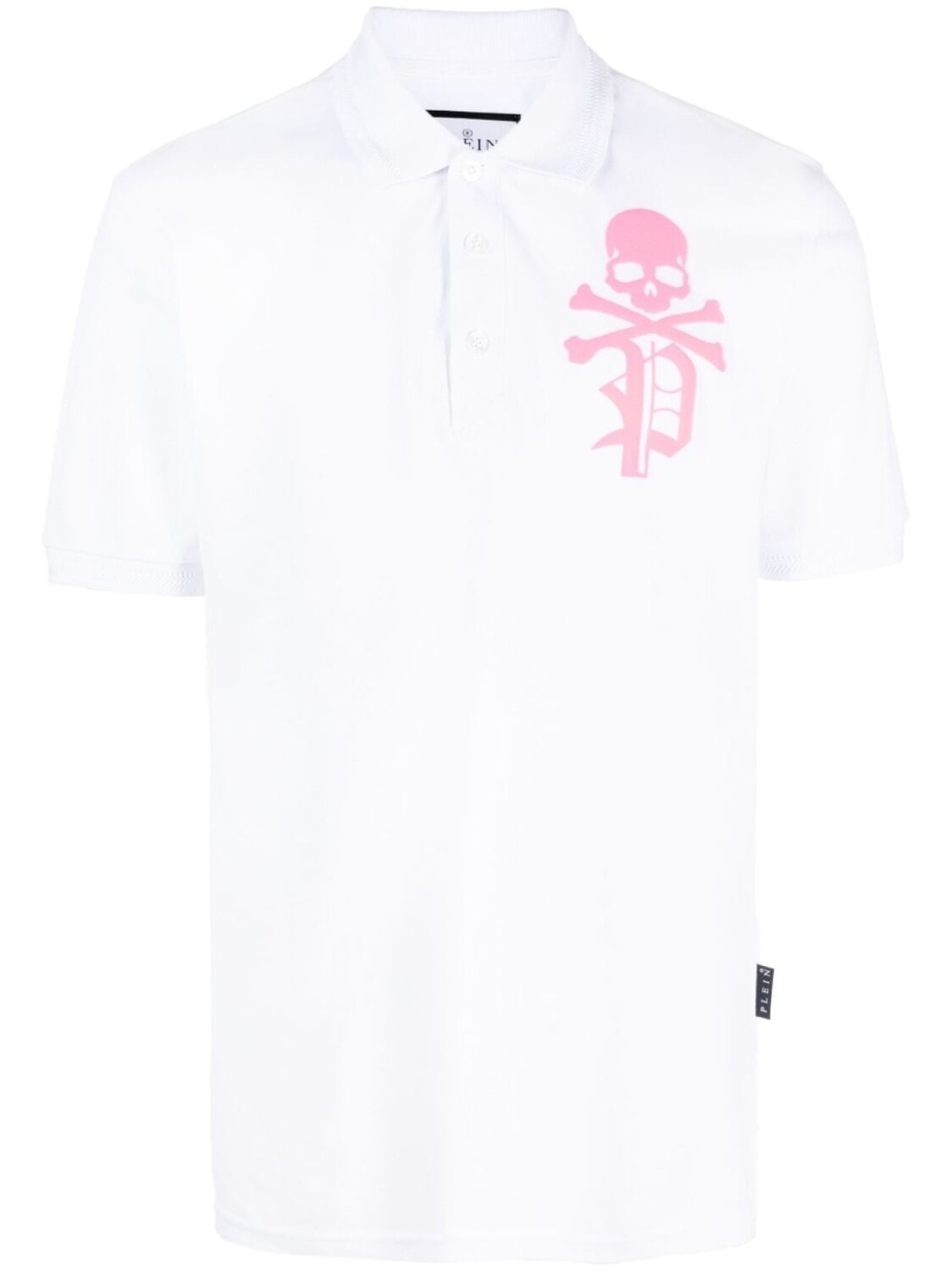 

Philipp Plein рубашка поло Skull & Bones, белый