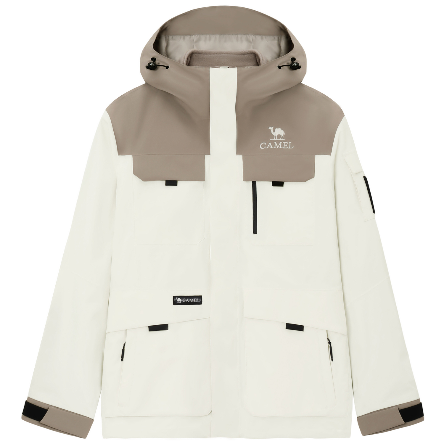 

CAMEL Капсульная ветровка для мужчин, Desert Gray/Warm White
