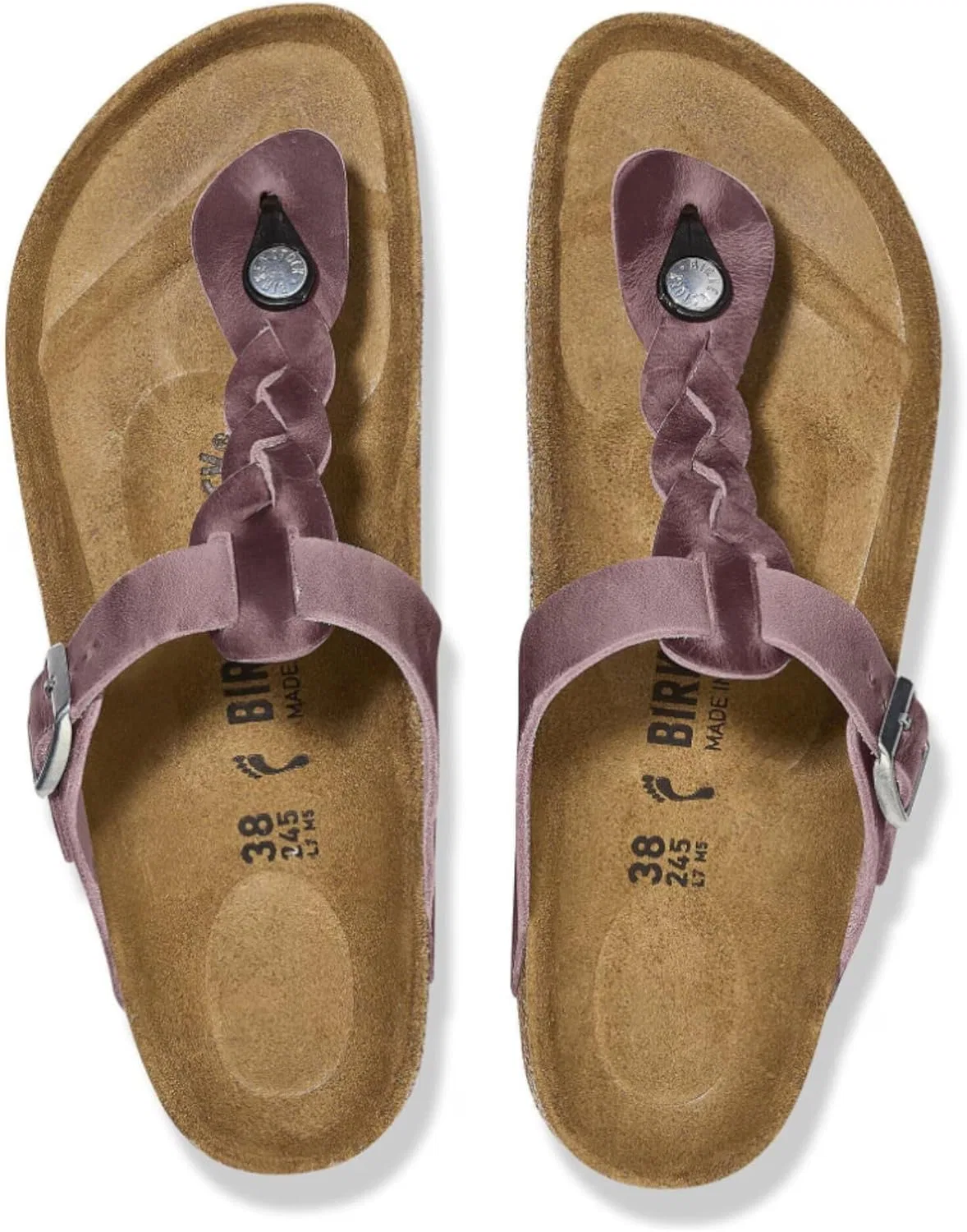 Сандалии из натуральной кожи, Birkenstock, лавандовый — фото 3