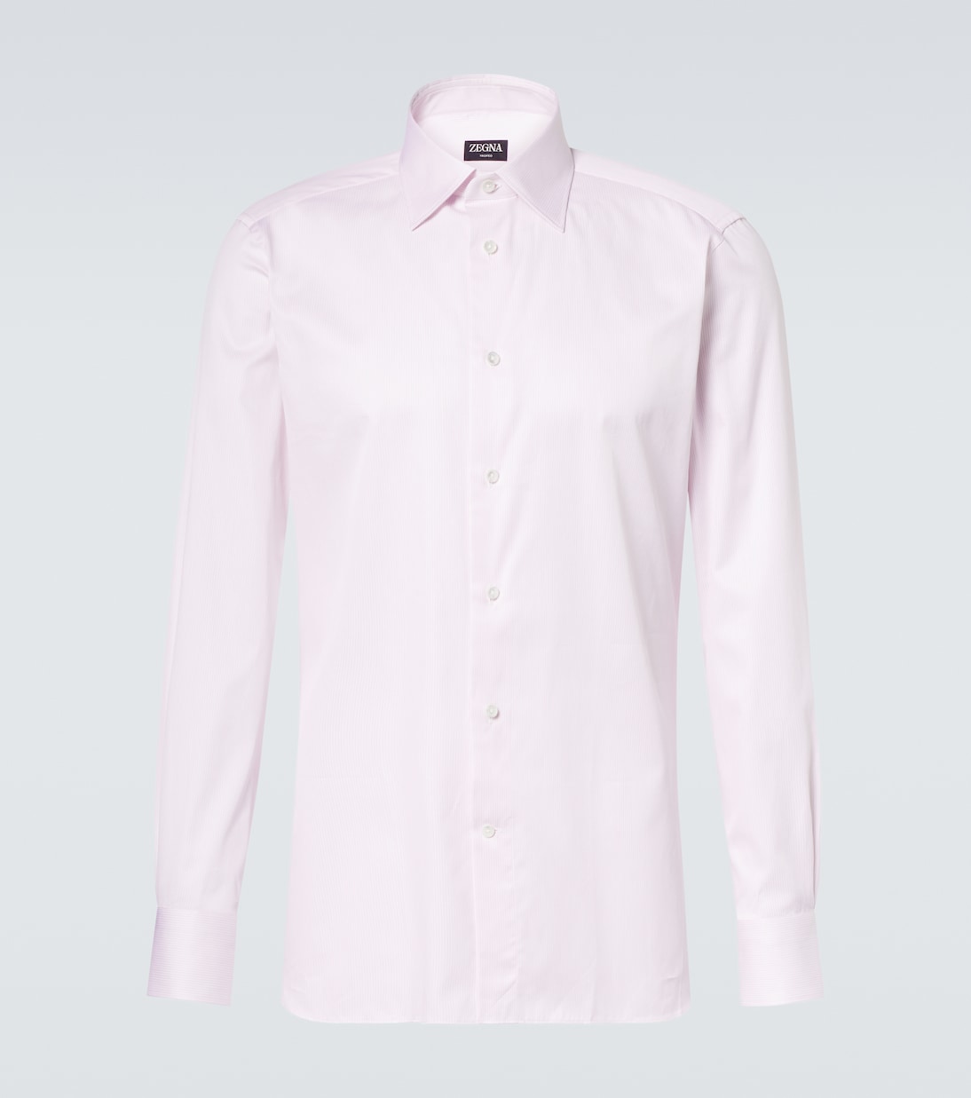 

Рубашка из хлопка в полоску Trofeo Zegna, White And Pink