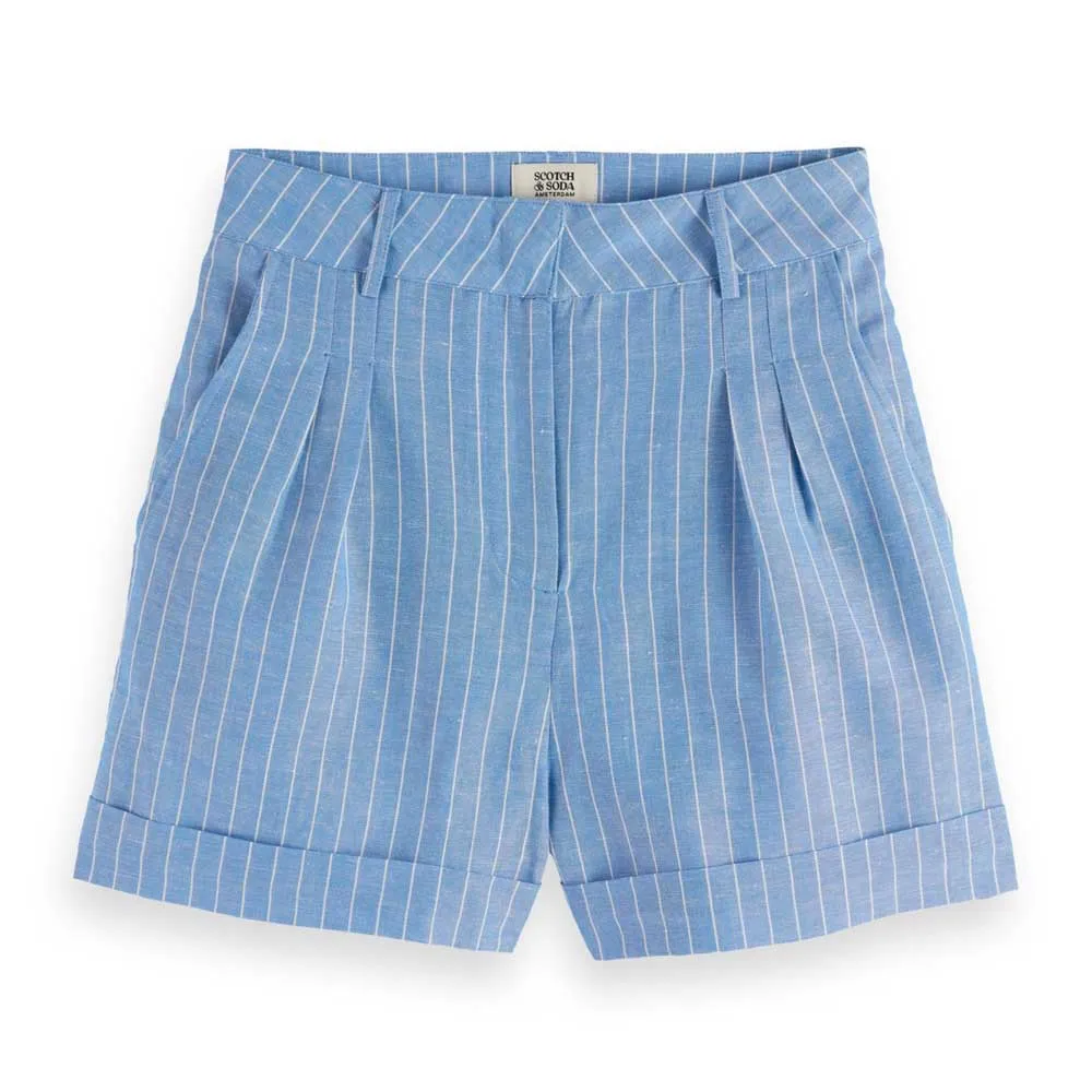 

Брюки с высокой талией Scotch & Soda UFJ00688N, синий