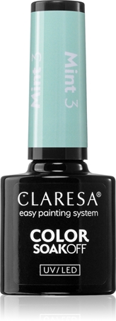 

Гибридный лак для ногтей Claresa SoakOff UV/LED Color Mint, 3 5 g