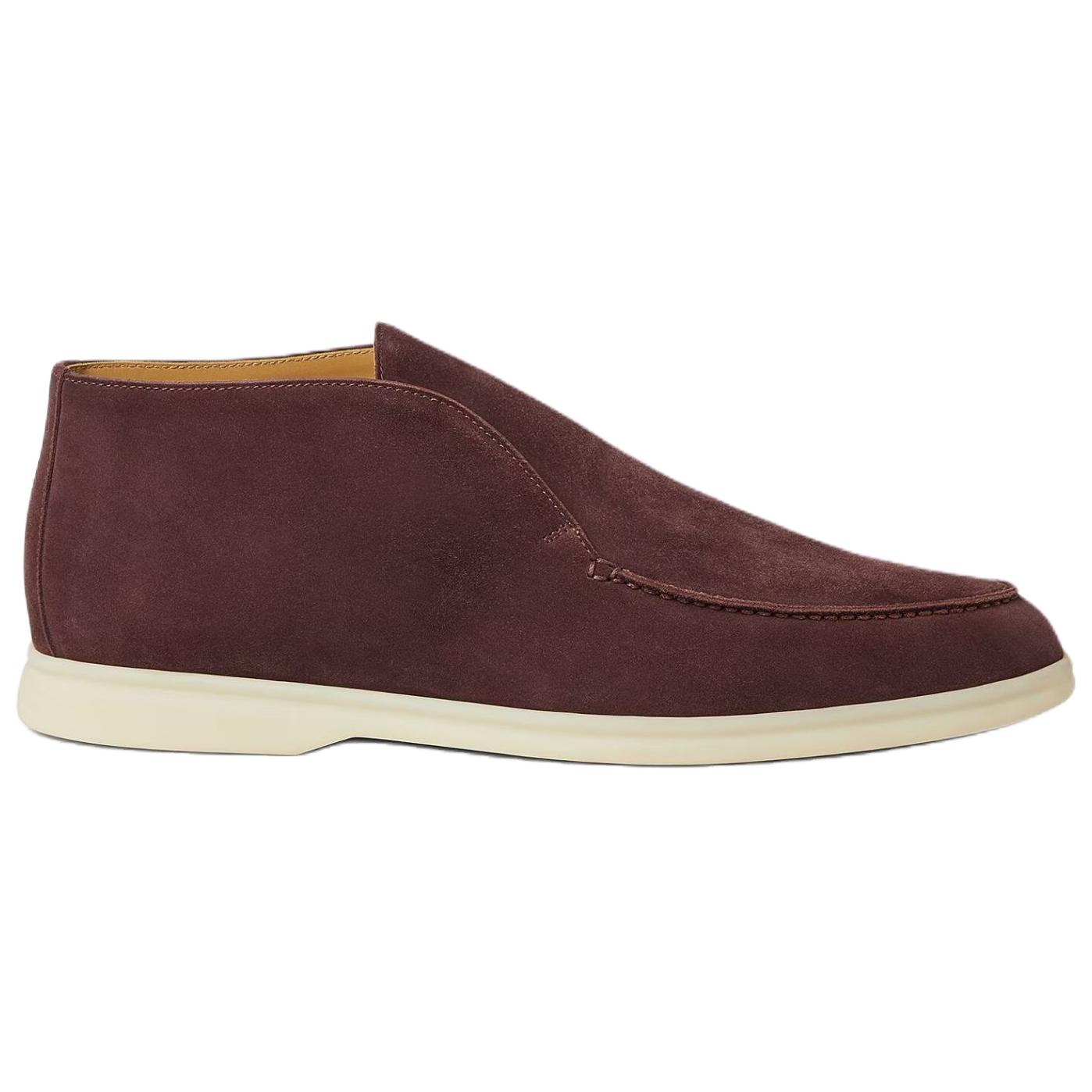 Open Walk Ankle Boots мужские темный каштан Loro Piana, темно chestnut — фото 3
