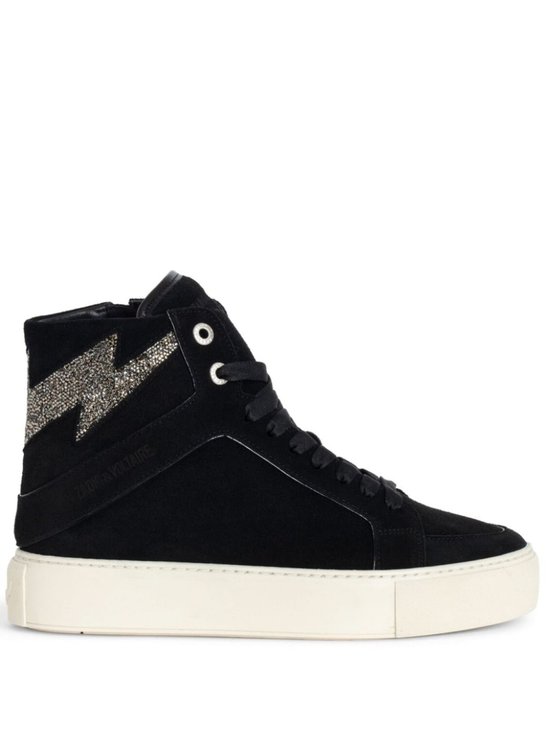 

Zadig&Voltaire кроссовки на высокой платформе ZV1747 High Flash, черный